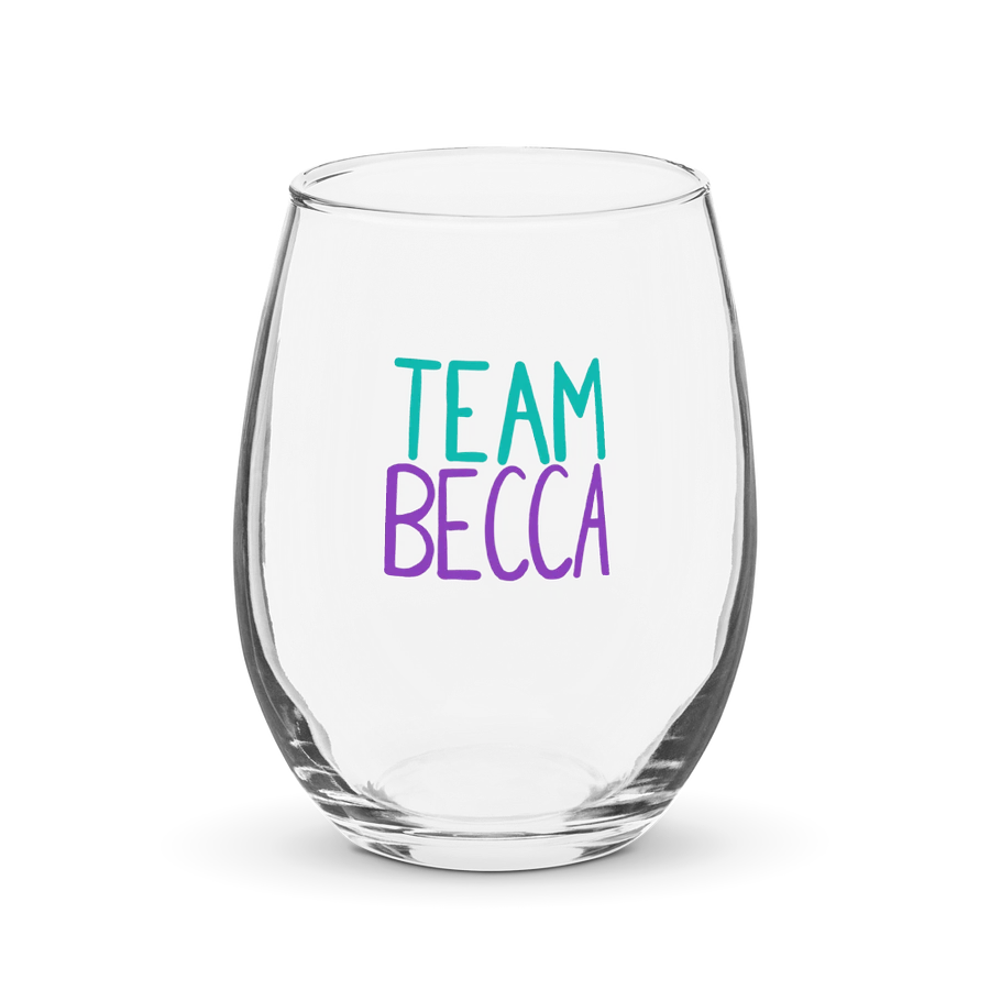 Team Becca Wine Glass product image (1)