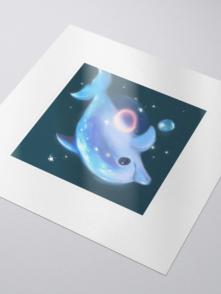 Cute Galactic Dolphin Sigma Sticker product image (3)