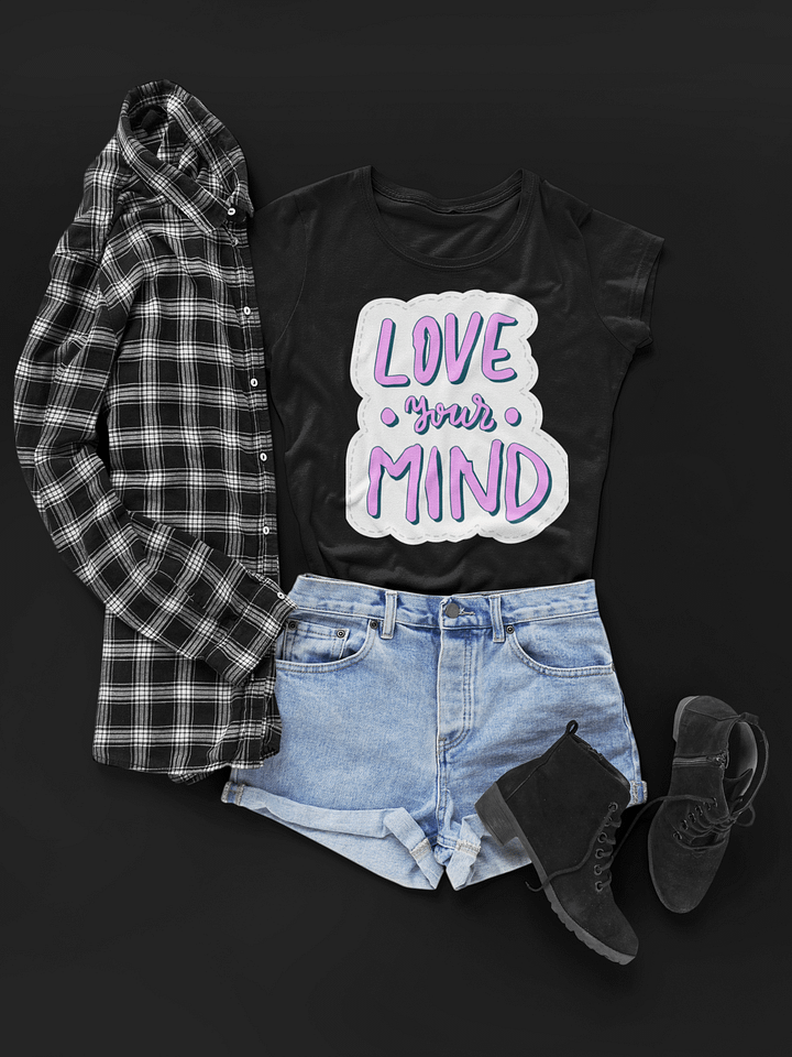 Love Your Mind Black Unisex T-Shirt product image (1)