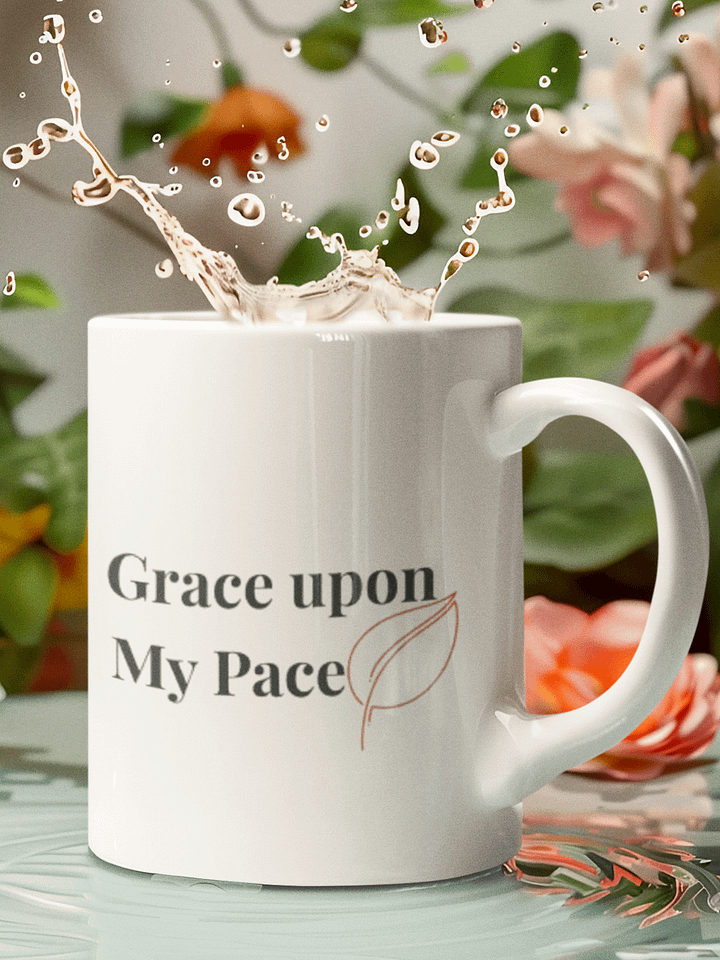 Grace Upon My Pace Mug | Christian Slow Living Gifts | Mindfulness Coffee Cup product image (1)