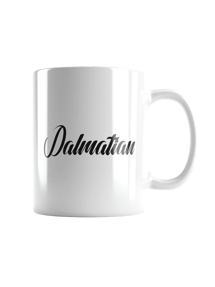 Dalmatian Fancy Script Minimalist Chic Mug product image (2)