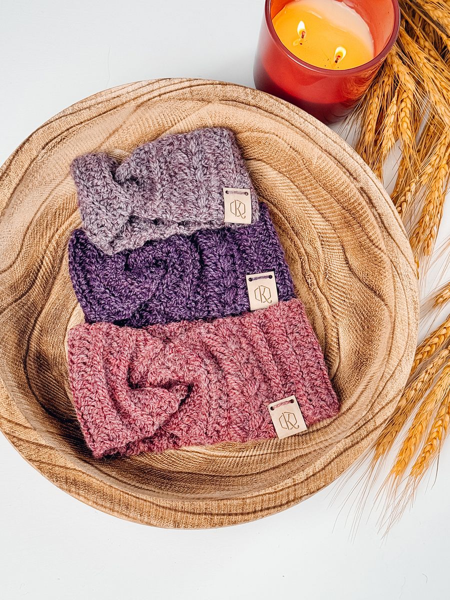 Autumn Wheat Ear Warmer Video Tutorial (8 Sizes) product image (6)