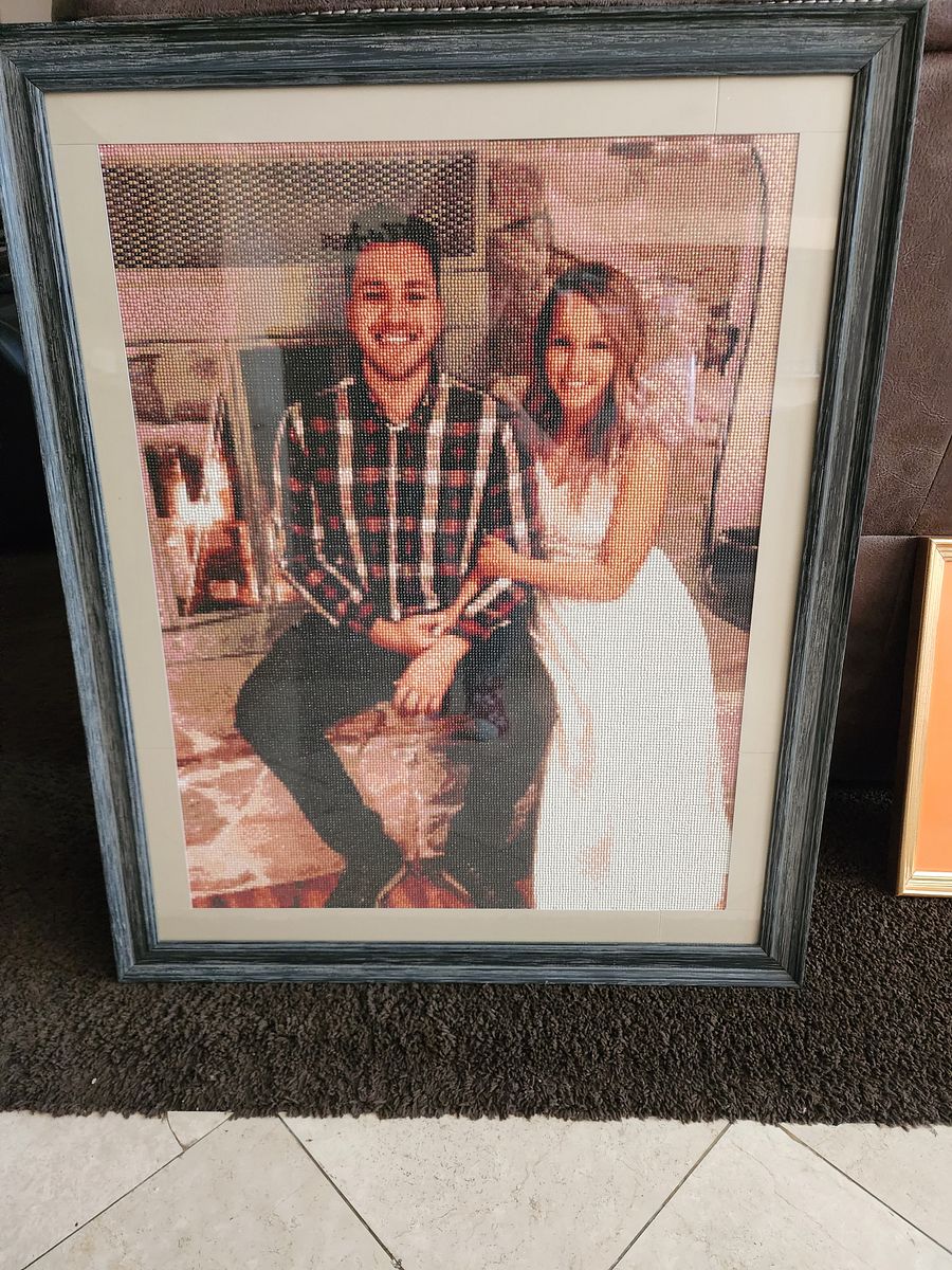 Custom Photo Large Full Drill Framed Matted product image (3)