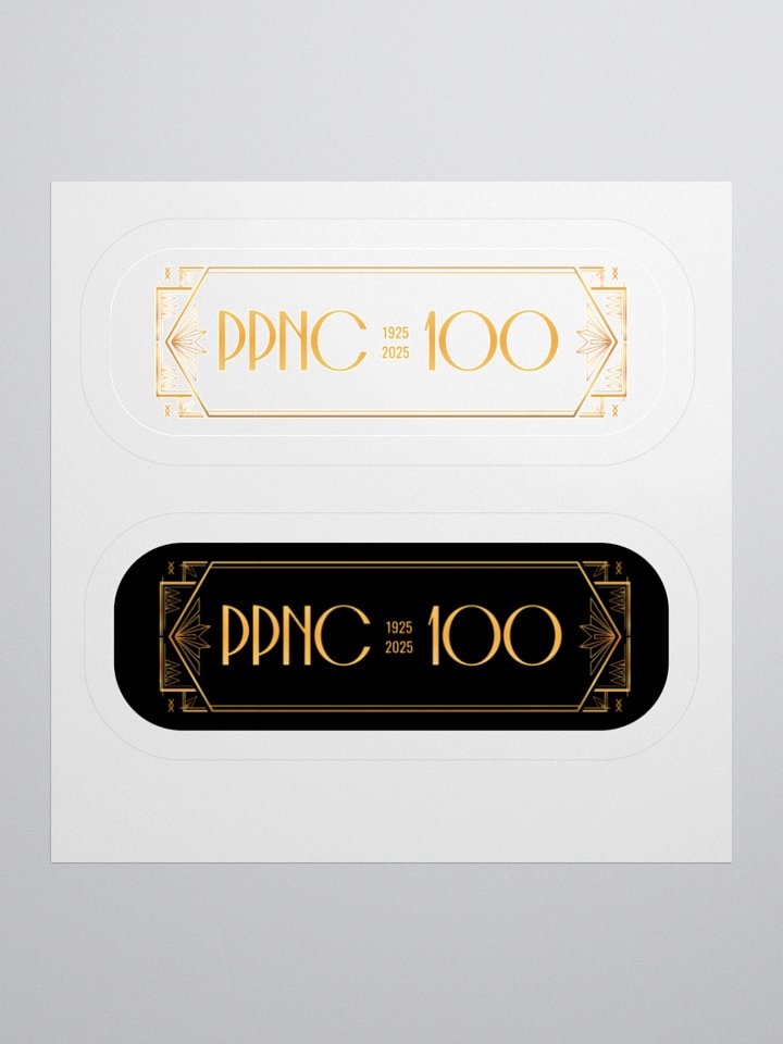 PPNC 100 Year Anniversary Cut Stickers product image (1)