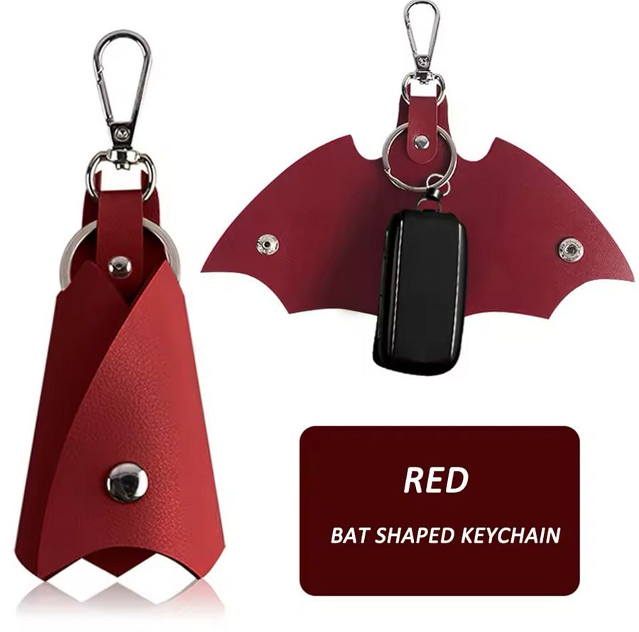 Batman Key cover Leather Keychain Key Holder Waist Bat Car Keys Keyrings Case product image (7)