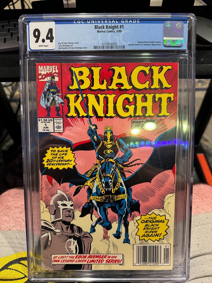 Black Knight #1 (1990) | CGC 9.4 | First Solo Series of Black Knight | Captain America & Hawkeye Appearance product image (1)