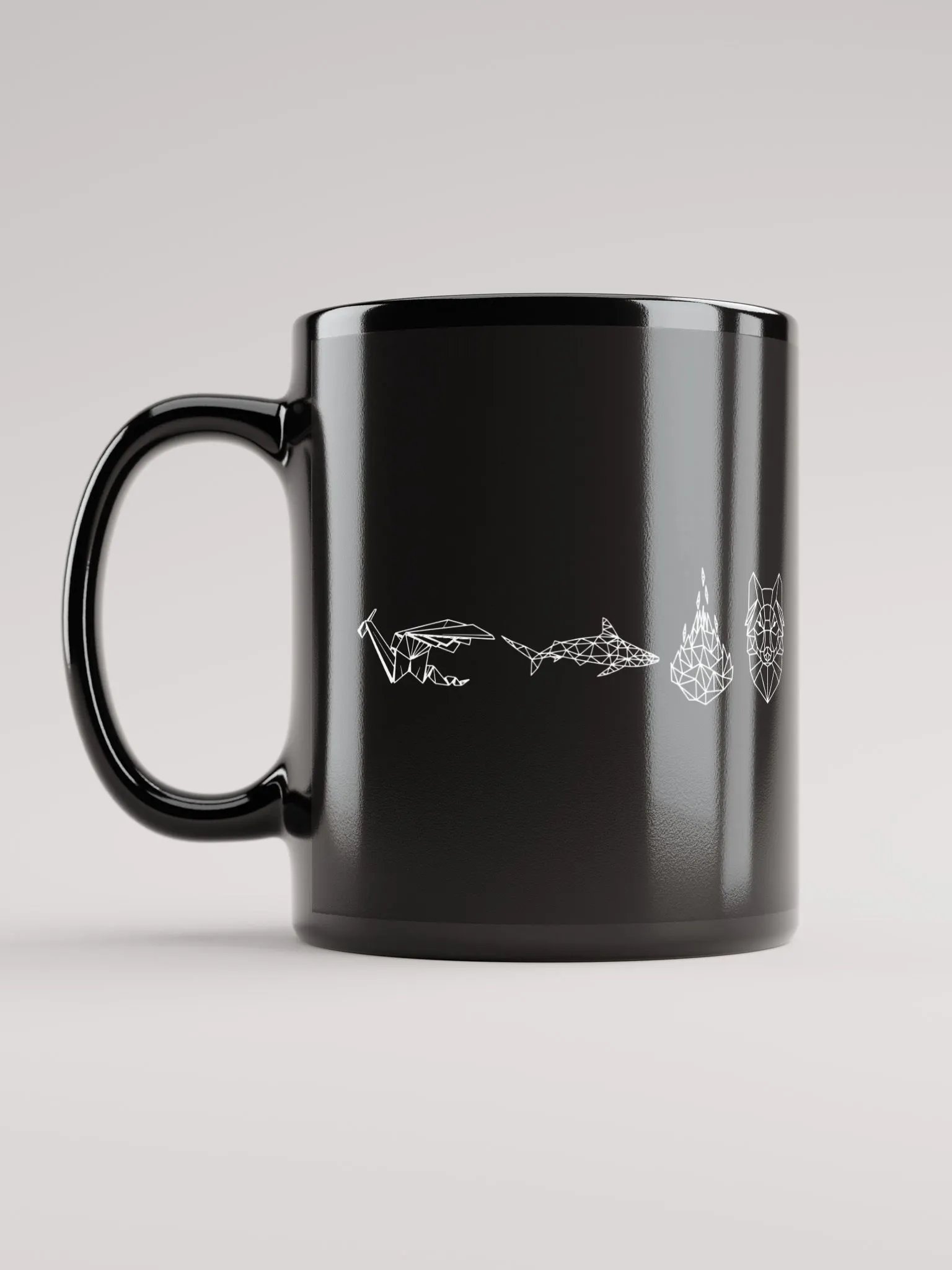 Origami Black Mug product image (12)