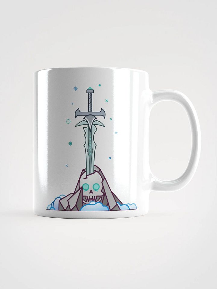 Sword in the Skull - Lich Variation - White Glossy Mug product image (1)