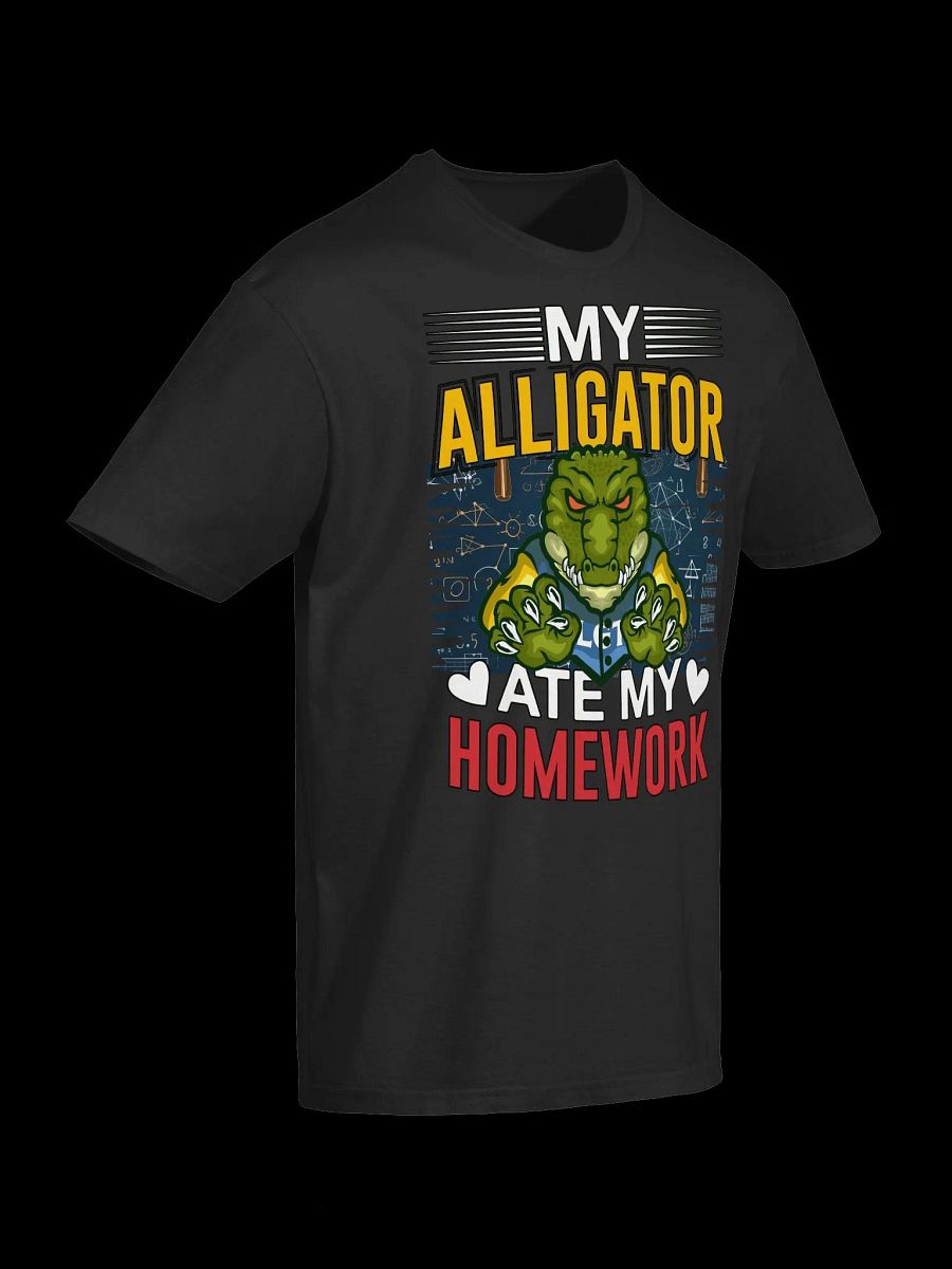 My Alligator Ate My Homework-Funny Alligator T-Shirt product image (10)