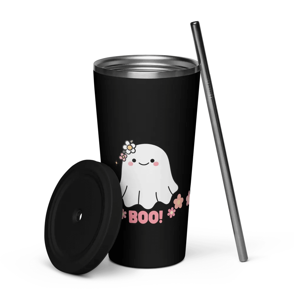 Flower Boo Ghost Insulated Tumbler product image (3)
