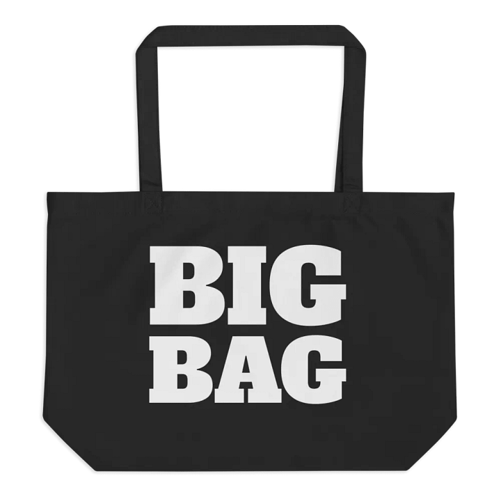 "Big Bag" Certified Organic Black Tote Bag product image (1)