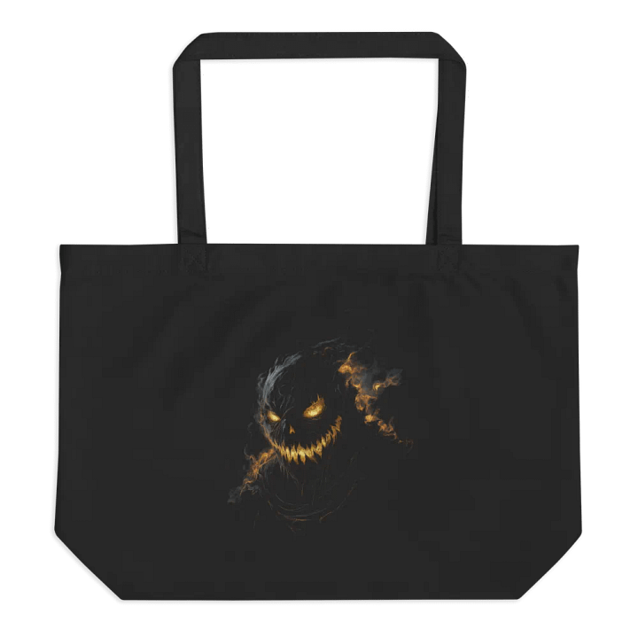 Grinning Pumpkin Flame (Econscious Organic Cotton Tote) product image (1)