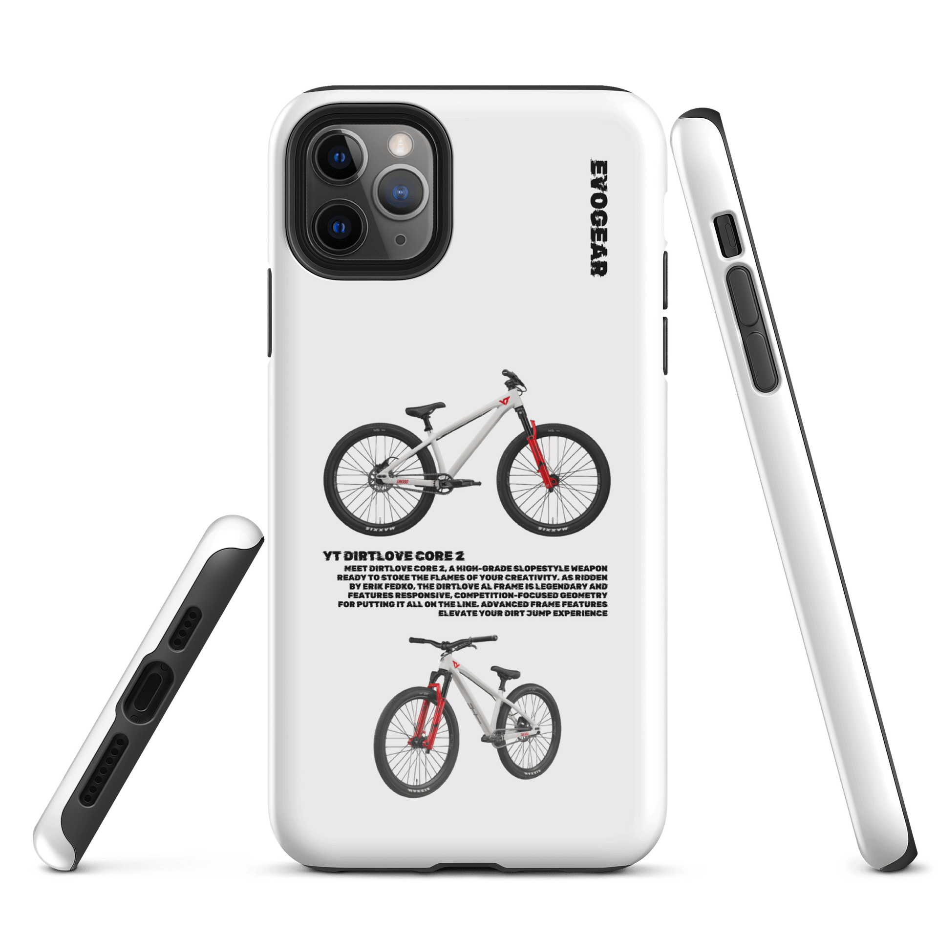 White Dirtlove Core 2 iPhone Case product image (5)