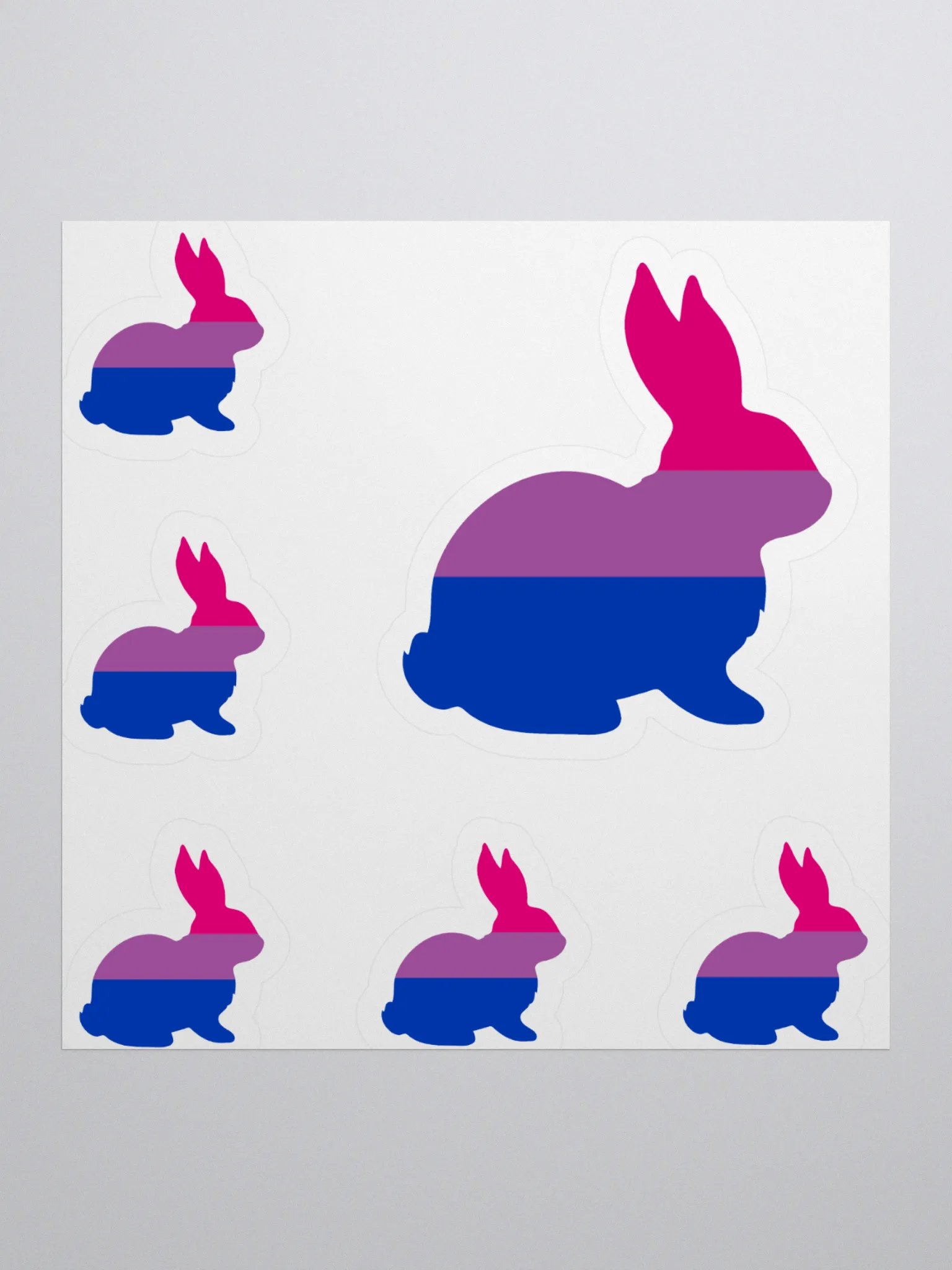 Bi Pride Bnuy Mini Sticker Set! product image (2)