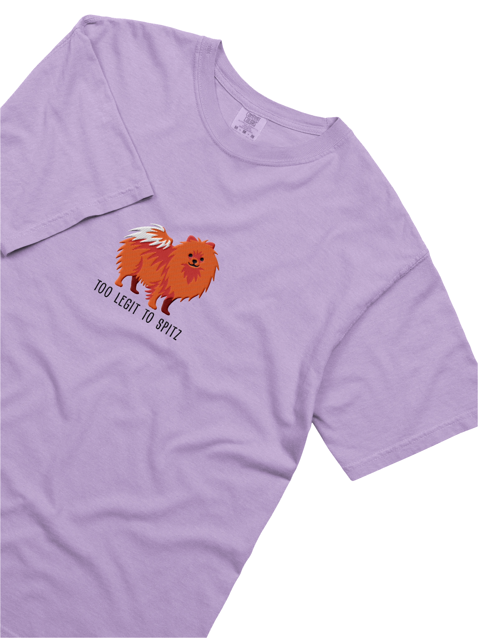 Too Legit to Spitz T-Shirt(Embroidered) of a Pomeranian(Red) product image (35)