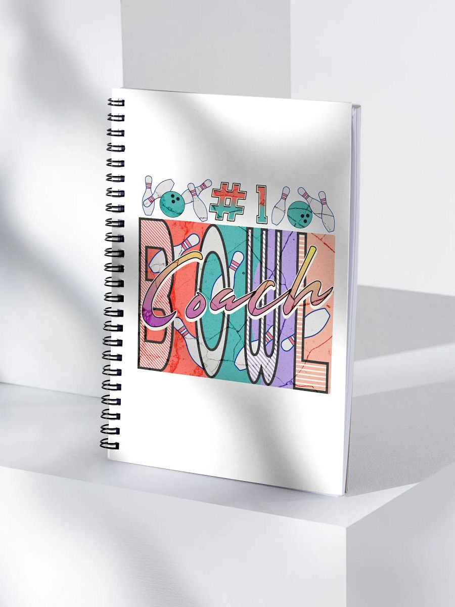 Number 1 Bowl Coach Vibrant Notebook product image (3)