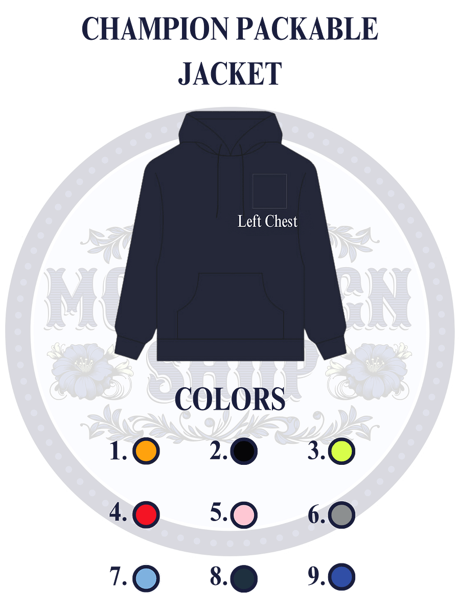 YOUR DACHSHUND! / CHAMPION PACKABLE JACKET (UNISEX) / EMBROIDERED product image (9)