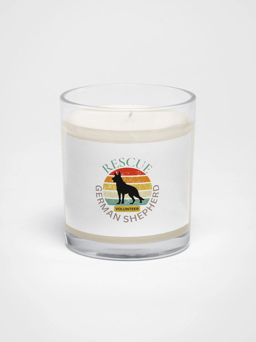 Sunset Rescue German Shepherd Candle product image (1)