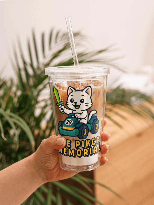 The Pikca Memorial - Double Wall Clear Plastic Tumbler product image (1)