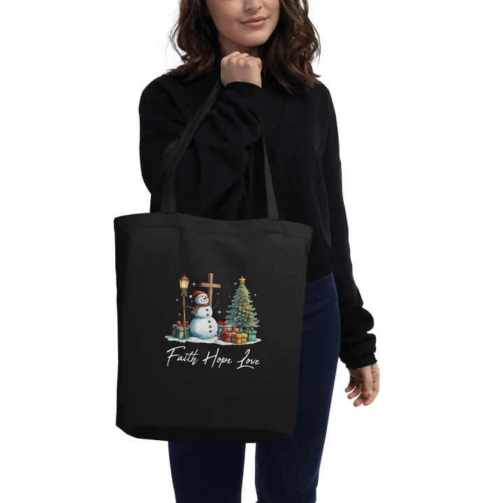 Faith Hope and Love Christmas Tote Bag product image (1)