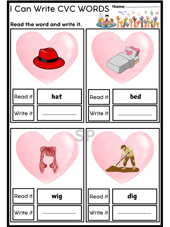 phonics worksheets for kindergarten PDF product image (2)