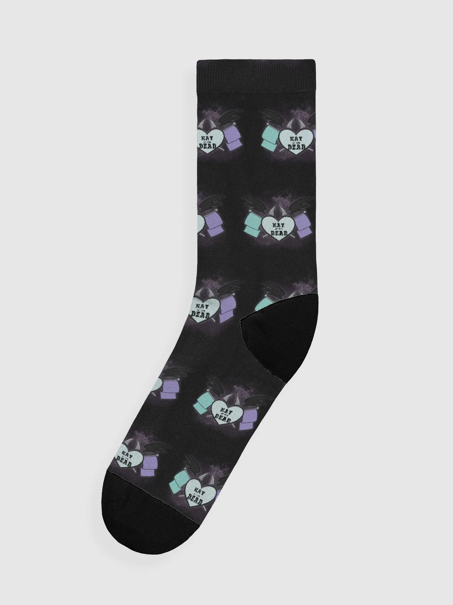 Kay_of_the_Dead Logo Crew Socks product image (1)