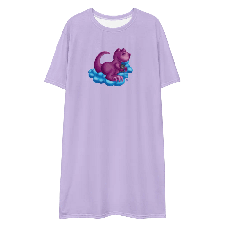 Sleepy Dino Tshirt Dress product image (2)