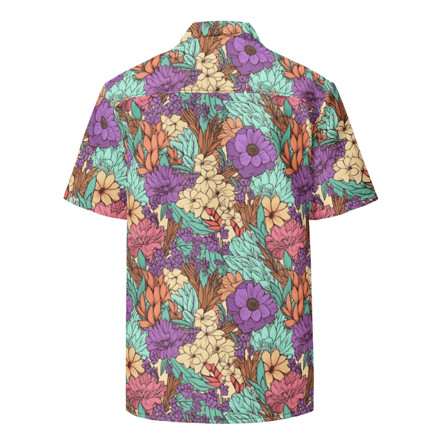 Boho Floral Pattern-Seamless Botanical Design Hawaiian Shirt product image (2)