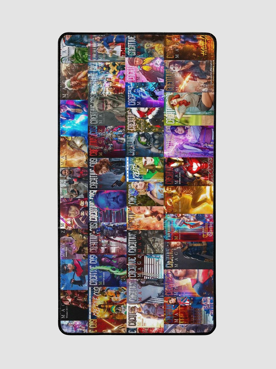 Creative Cosplays Magazine Cover Collage Desktop Mat product image (2)