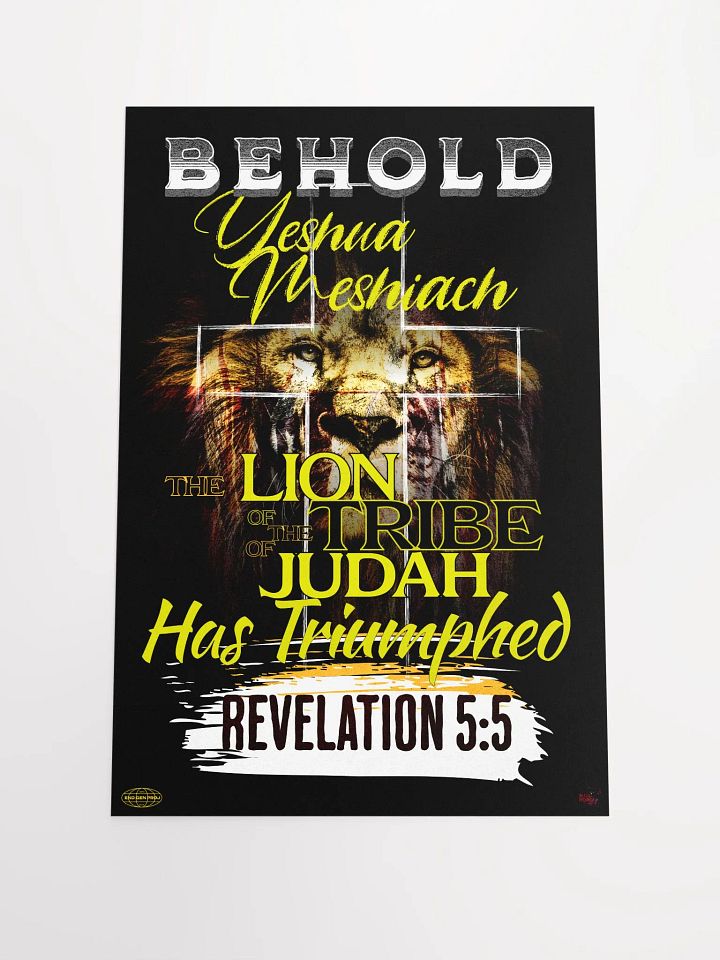 Lion of Judah Revelation 5:5 Poster product image (2)