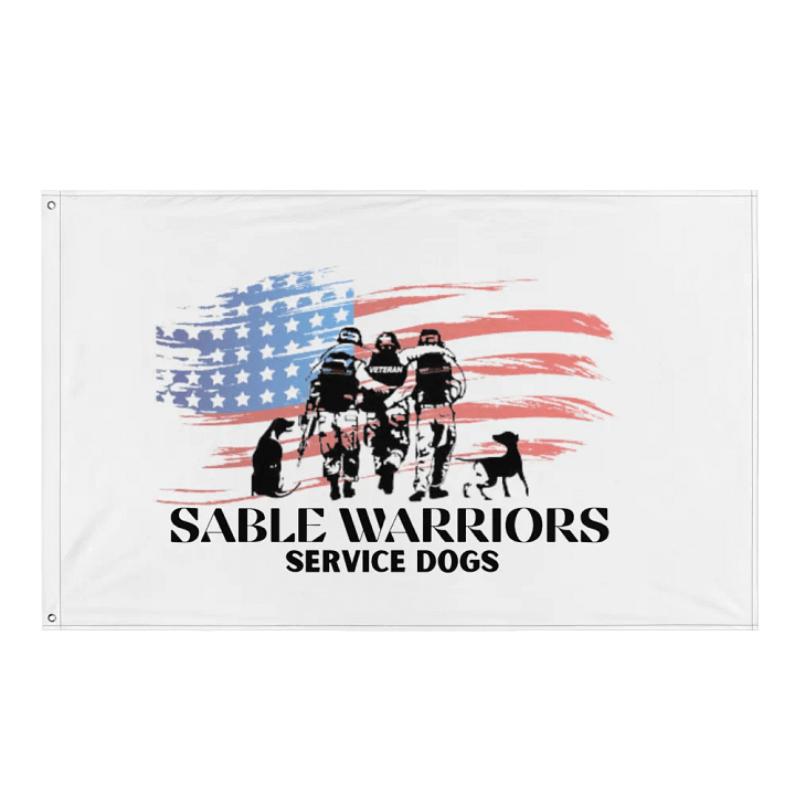 Sable Warriors Veteran Service Dog VETERAN FLAG: Helps Pair Veterans With A Service Dog product image (1)