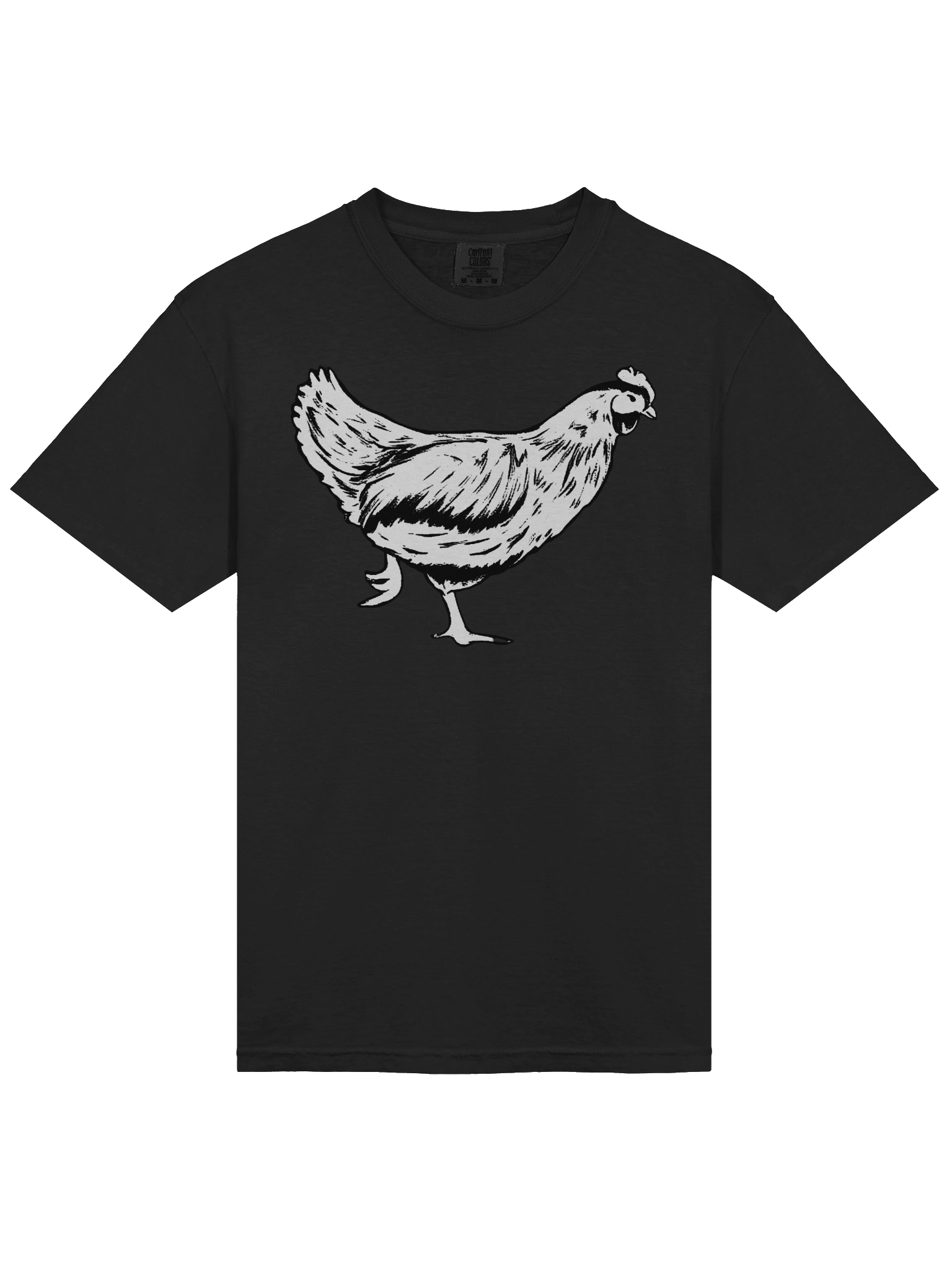 Minimalist Chicken Sketch Comfort Tee product image (29)