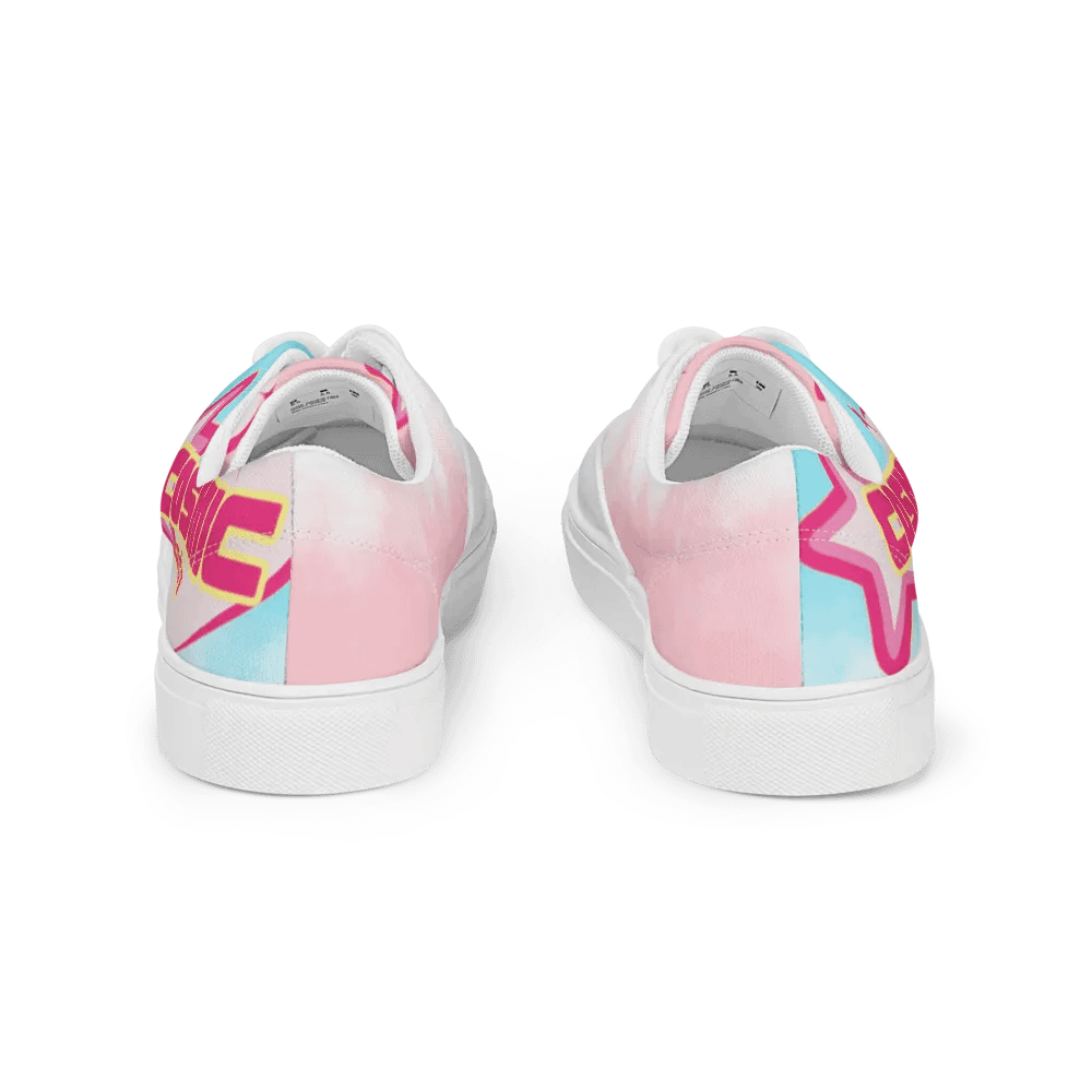 Cosmic Couture Cotton Candy Men's Lace-Up Canvas Shoes product image (6)