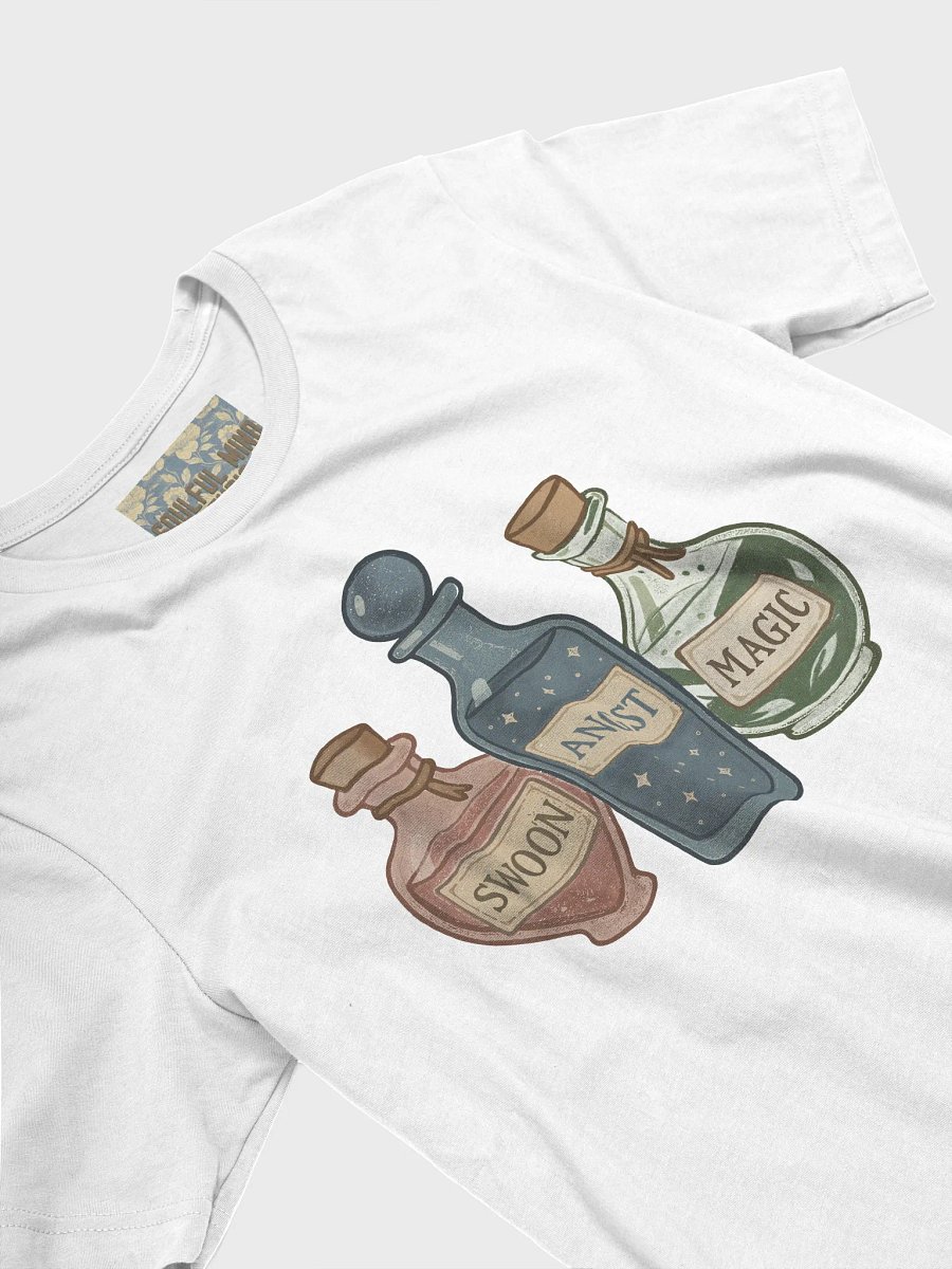 Romantasy Potion Bottles T-Shirt | Swoon, Angst, and Magic Vibes product image (3)