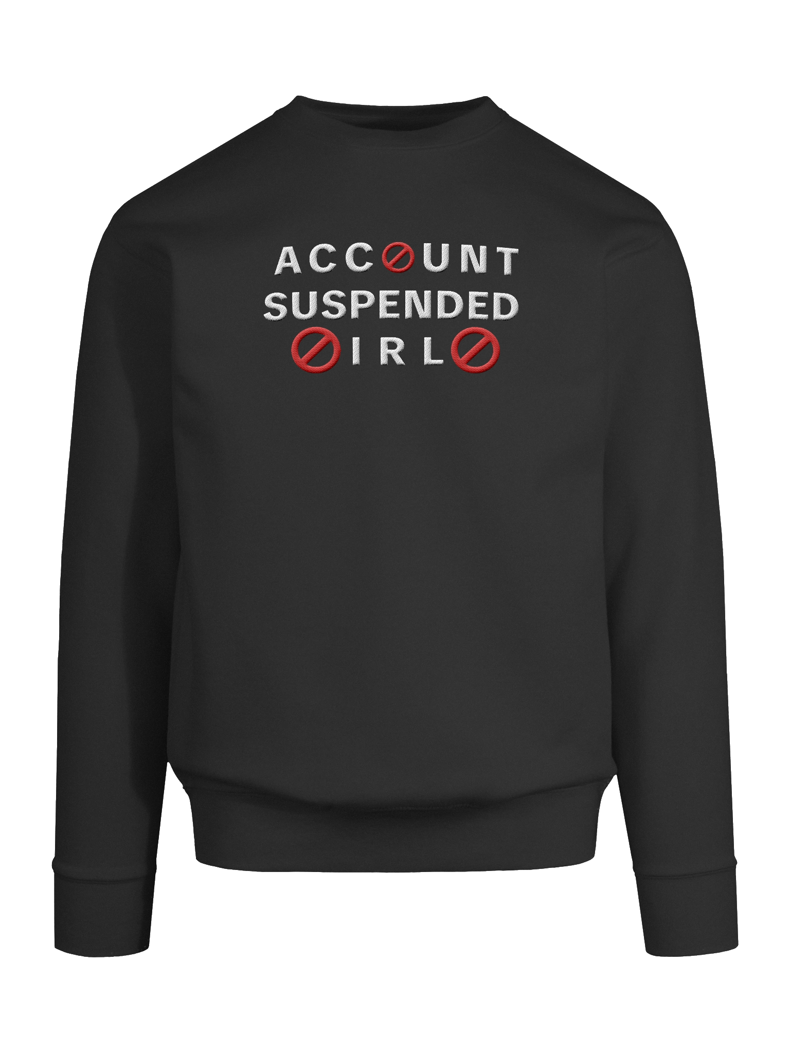 Account Suspended IRL | Black Sweatshirt product image (9)