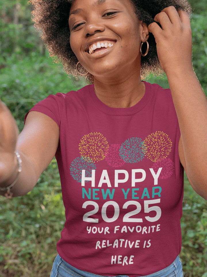 Happy New Year Fav relative Tshirt product image (1)