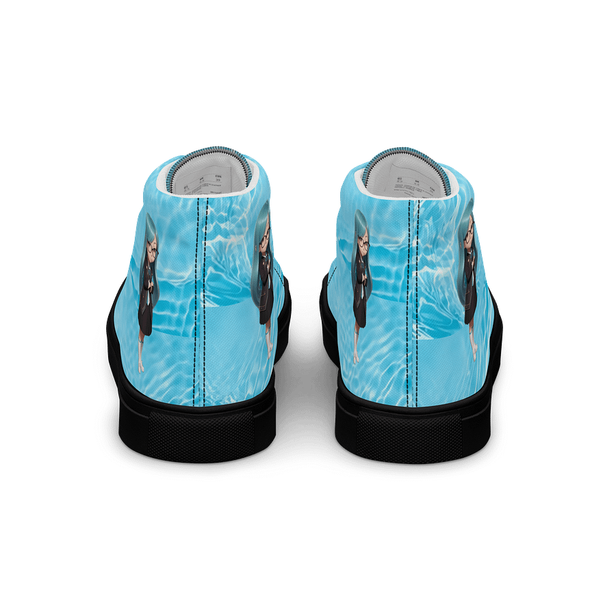 (Aqua CHIBI) K Women's High Top Canvas Shoes product image (4)