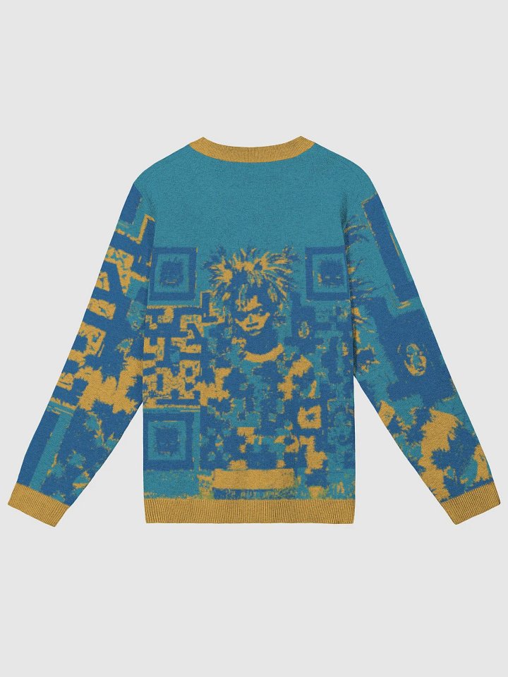 St®èétwise QR-Cyan Jacquard Sweater product image (7)