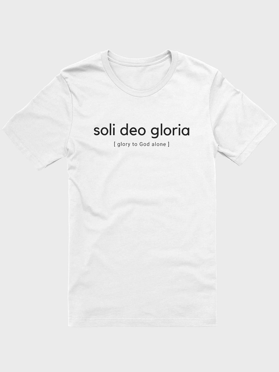 Glory to God Alone - Unisex White product image (1)