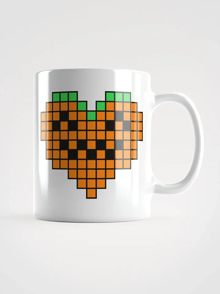 Pumpkin Heart White Glossy Mug product image (2)