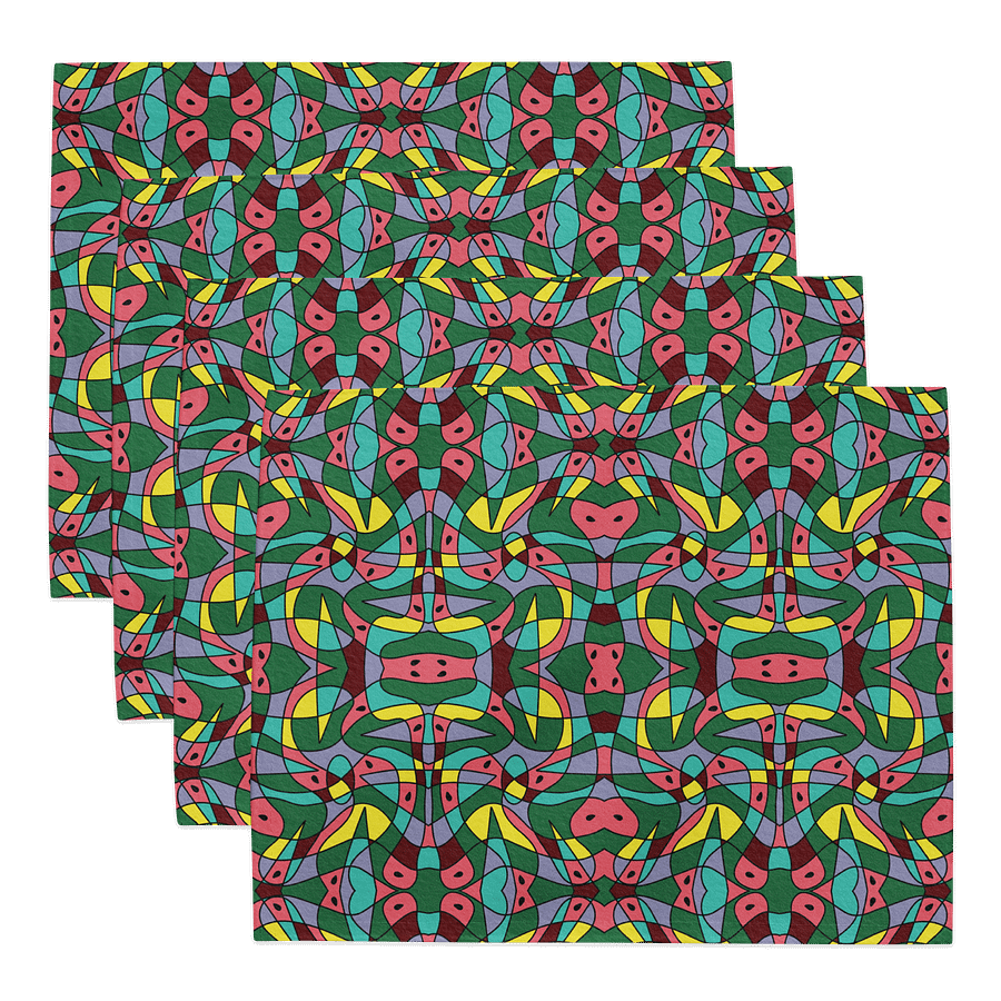Watermelon Bloom – Water-Resistant Placemat Set product image (1)