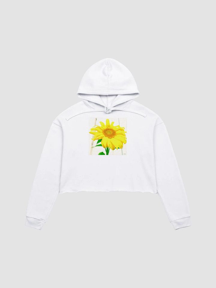 Sunflower Picture Women's Cropped Fleece Hoodie product image (2)