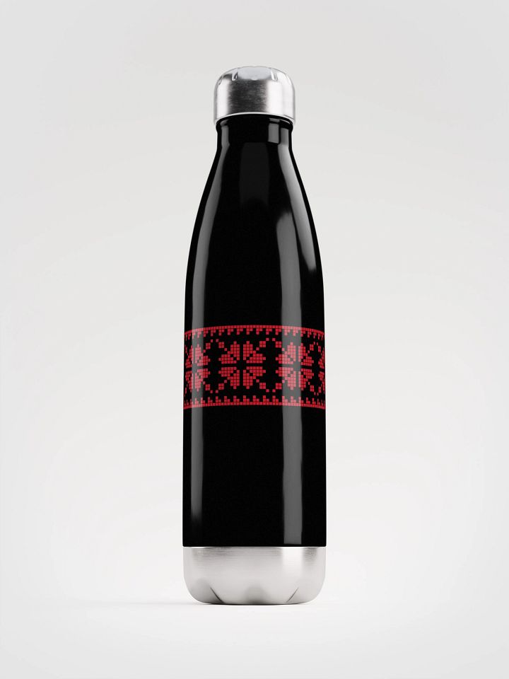 Red Tatreez Stainless Steel Water Bottle product image (1)