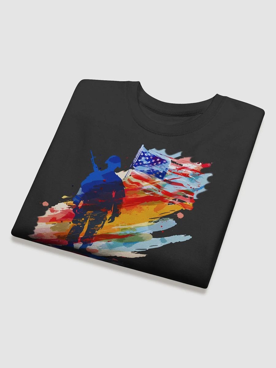 Patriotic Brushstroke Flag Sweatshirt product image (28)
