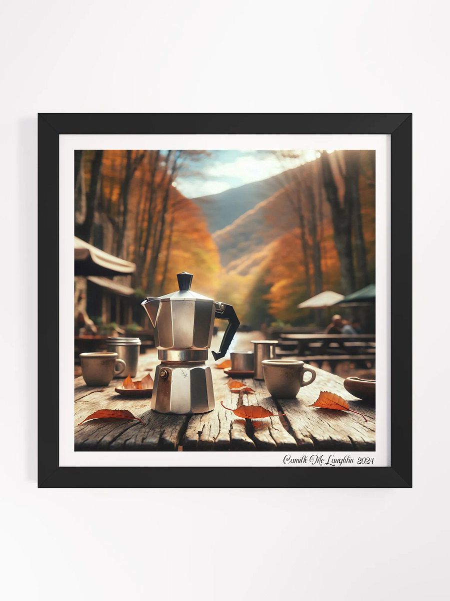 Autumn Brewscape Framed Poster | Moka Pot product image (1)