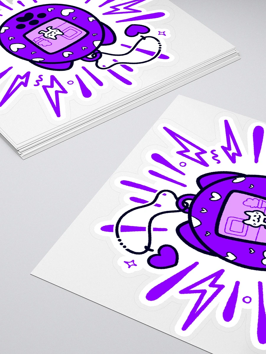 Lovely Digital Meow Sticker - Purple product image (10)