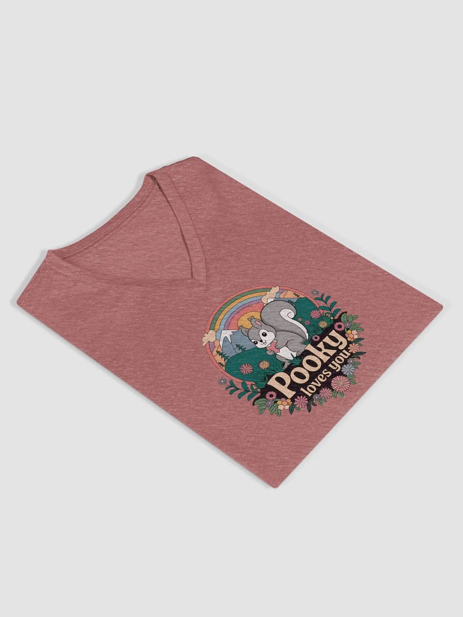 Chic Comfort V-Neck Tee Pooky Loves You retro 70s product image (4)