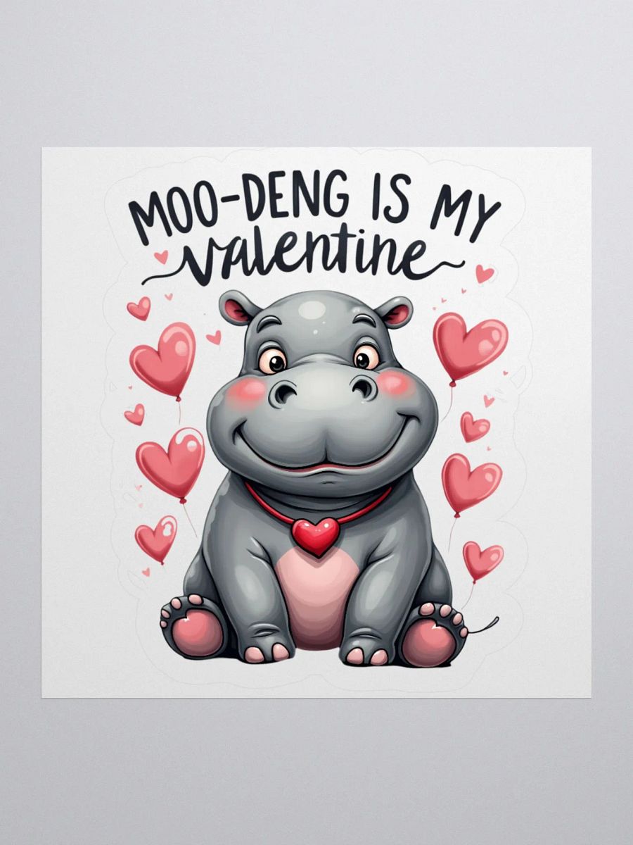 Moo-Deng is My Valentine Stickers product image (3)