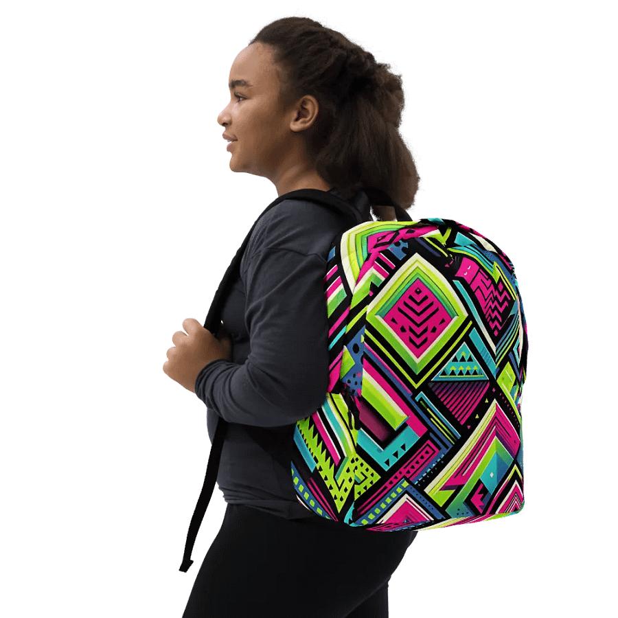 Neon Pop Art Minimalistic Backpack product image (12)