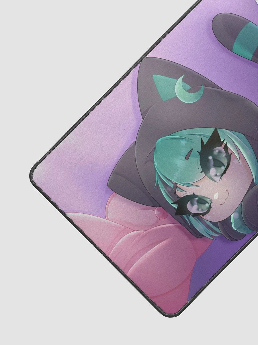 Sleepy Eepy Kitty Mintzey Desk Mat [Dark Mode] product image (3)